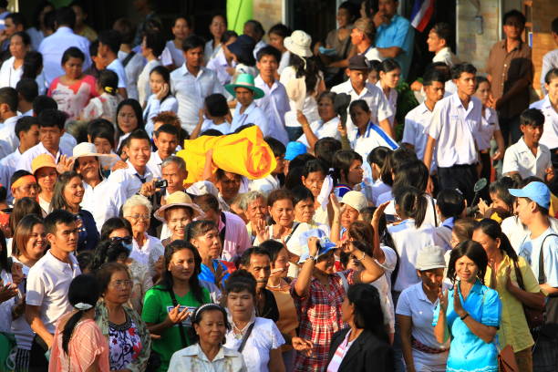 International Makha Puja Parade stock photo