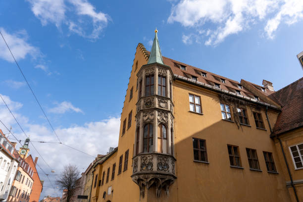 istock A building with a green roof and a green spire 2148515111