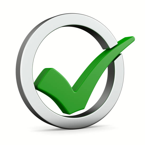 istock Check mark sign on white background. Isolated 3D illustration 2148515158