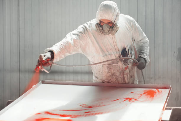 istock Paint job at a factory facility. 2148515287