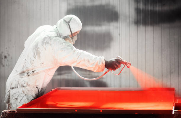 istock Paint job at a factory facility. 2148515288