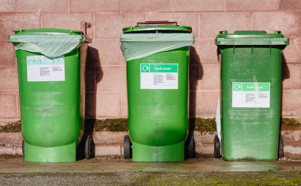 istock Wheelie bins in row segregated for recycling rubbish 2148517867