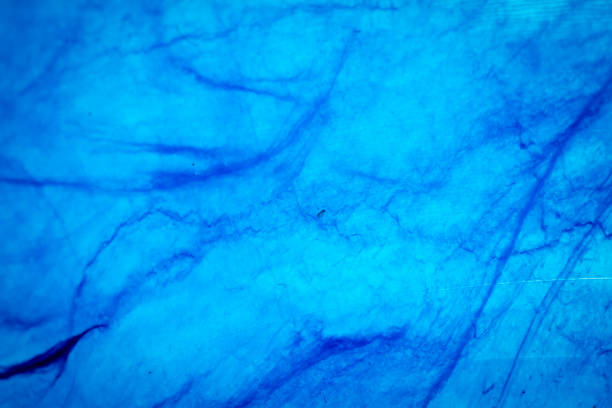 istock Macro shot of blue marbled vinyl record 2148520720