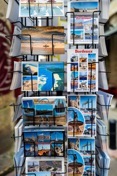 Bordeaux, France - April 8th, 2024: Postcards from Bordeaux, France