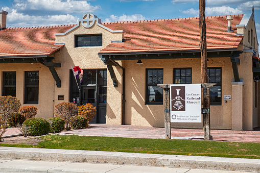 The City of Las Cruces Railway Depot museum in NM, USA