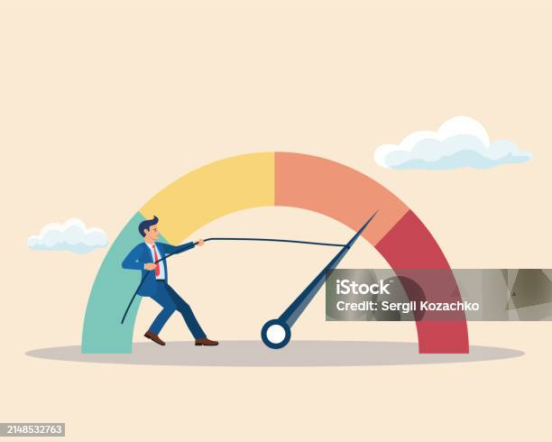 Reduce Risk Level Or Decrease Stress Anxiety Meter Lower Danger ...