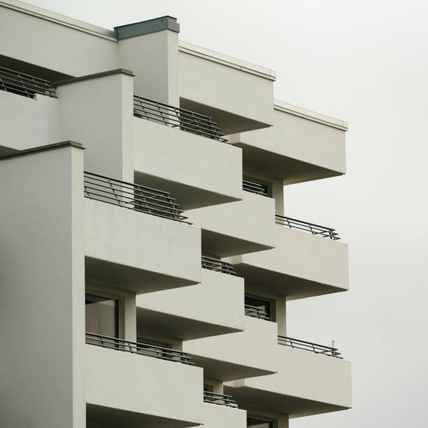 istock Detailed view of balconies on a modern building 2148536054
