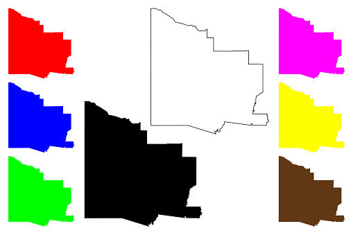 Yavapai County, Arizona (U.S. county, United States of America,USA, U.S., US) map vector illustration, scribble sketch Yavapai map