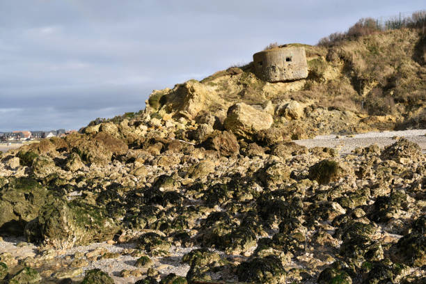 istock Bunker on the coast of Normandy, Deauville 2148540000