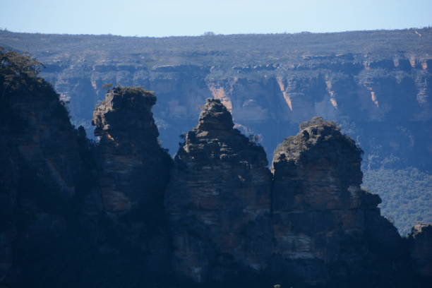 The Three Sisters landscape of Katoomba in the Blue Mountains of New South Wales, Australia