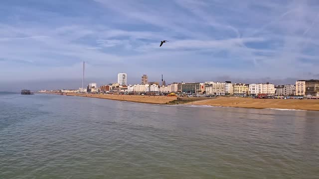 Beautiful Brighton beach view.