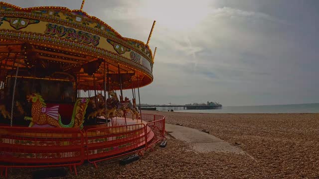 Beautiful Brighton beach view.