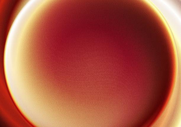 Dark red light grainy gradient color abstract background, round shape, glowing noise texture background
