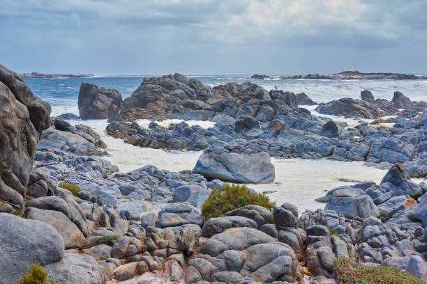 A rocky coastline in the Cape Province, South Africa