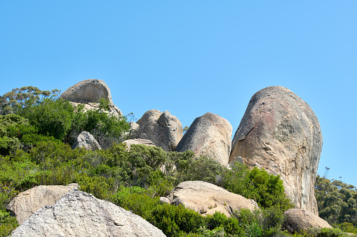 A rocky coastline in the Cape Province, South Africa