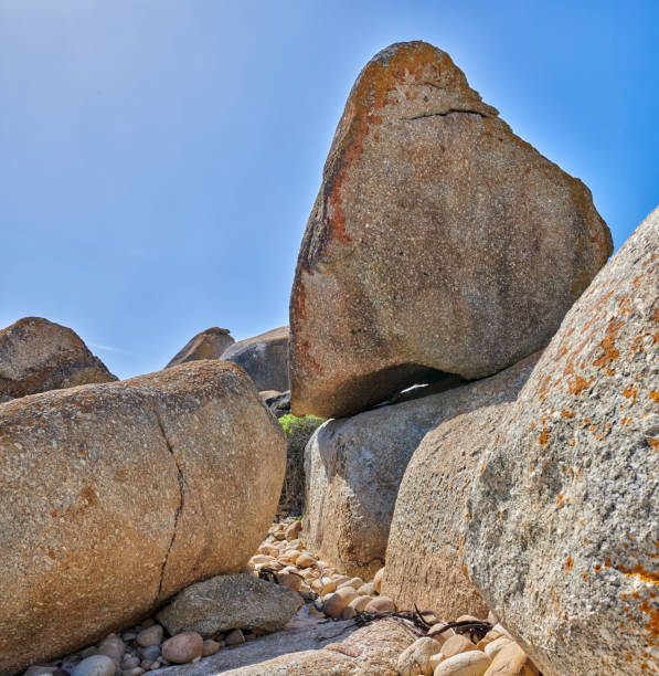 A rocky coastline in the Cape Province, South Africa