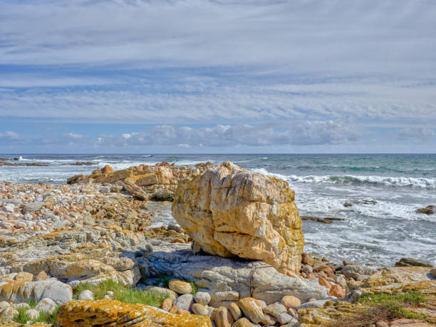 A rocky coastline in the Cape Province, South Africa
