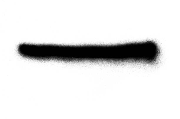 istock Grunge style shape. Spray painted line with drip. 2148548788