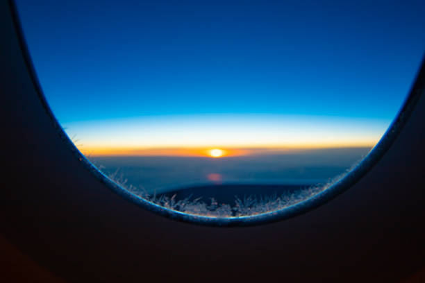 Copenhagen, Denmark - aerial cloudscape at sunrise