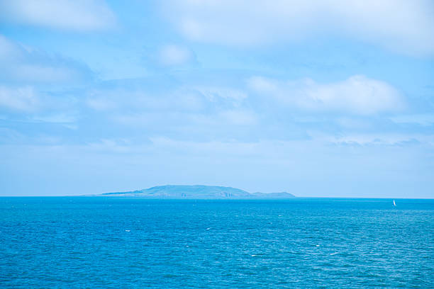 Dublin, Ireland - seaside under blue sky and white clouds