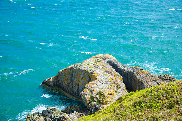 Dublin, Ireland - seaside under blue sky and white clouds