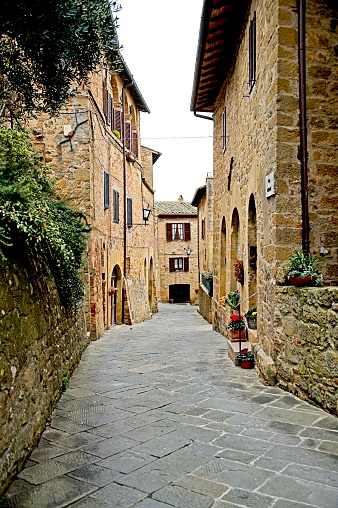 The hilltop village of Monticchiello, Tuscany, Italy