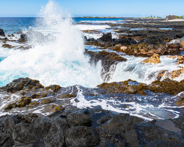 istock Volcanic Shoreline on Hawaii Island 2148556765