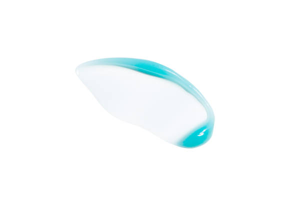 istock Translucent drop of liquid blue Hydration cream with hyaluron for moisturizing 2148563911