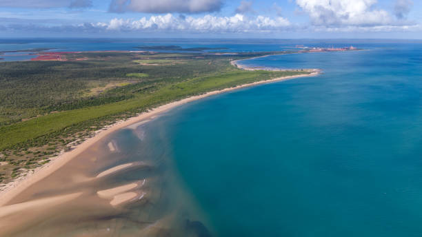 Boats in the Gove Peninsular next to the old Rio Tinto Refinery. North East Arnhem Land, Aboriginal Land, Land Claim, Garma Festival, East Woody Beach, Nhulunbuy