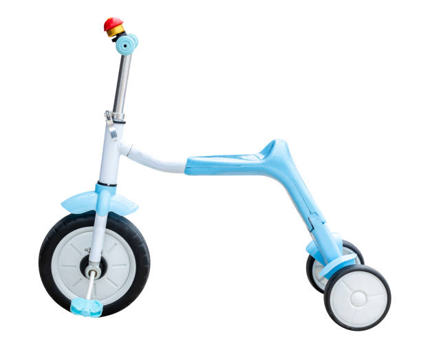 istock Blue three wheel bicycle isolated on white background with clipping path 2148568273