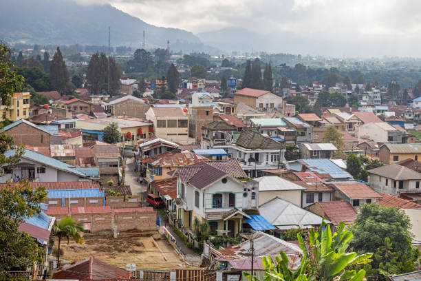 istock View over a city in North Sumatra 2148569330