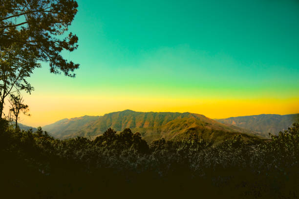 The complex mountains of Nan Province. Natural views of the beautiful mountains of Nan Province.