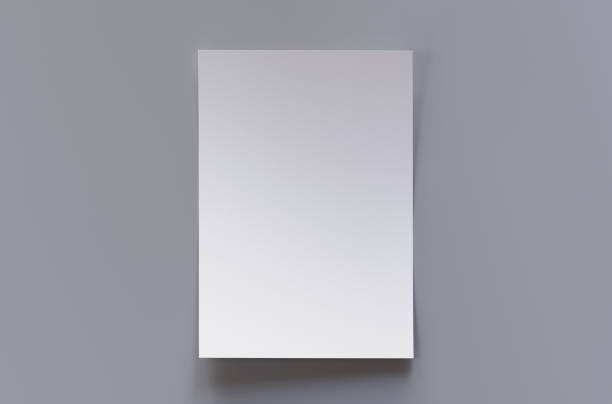 istock White vertical paper sheet mockup, letter or poster 2148572187