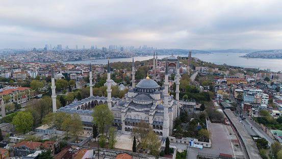 Aerial view of Istanbul. Şişli.