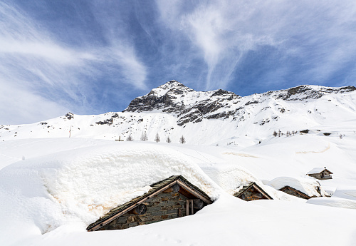lots of snow still at Alpe Prabello in Valmalenco.  Valtellina!