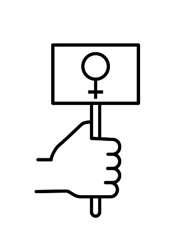 female sign icon, vector best line icon.