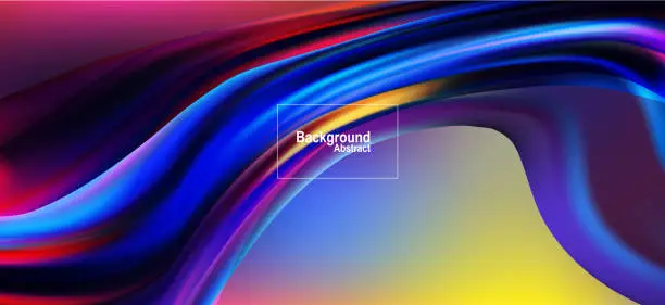 Vector illustration of Abstract background of paint in multi colorful effects