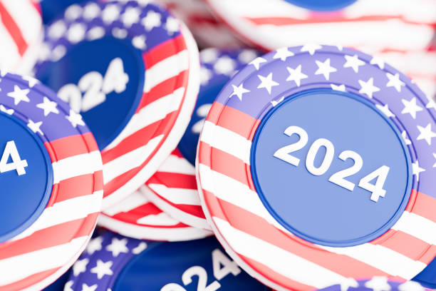 istock US 2024 Presidential Election Vote Badges. 2148579457
