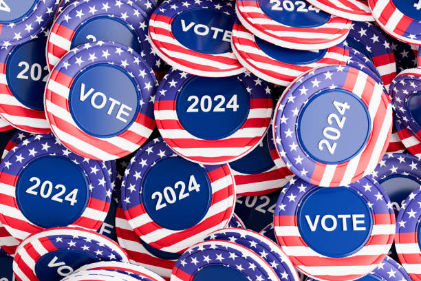 istock US 2024 Presidential Election Vote Badges. 2148579469