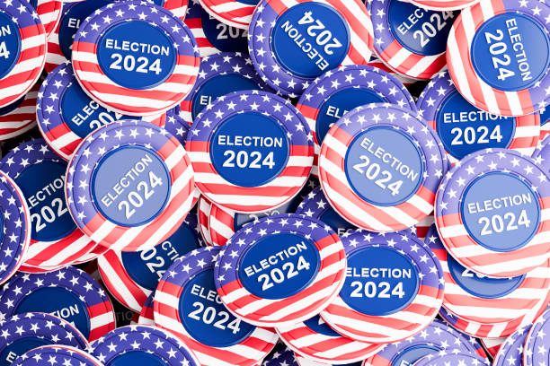 istock US 2024 Presidential Election Vote Badges. 2148579621