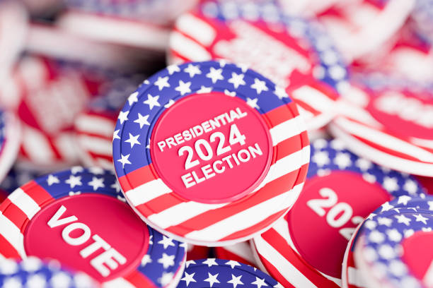 istock US 2024 Presidential Election Vote Badges. 2148579656