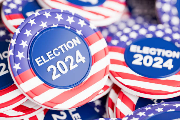 istock US 2024 Presidential Election Vote Badges. 2148579673