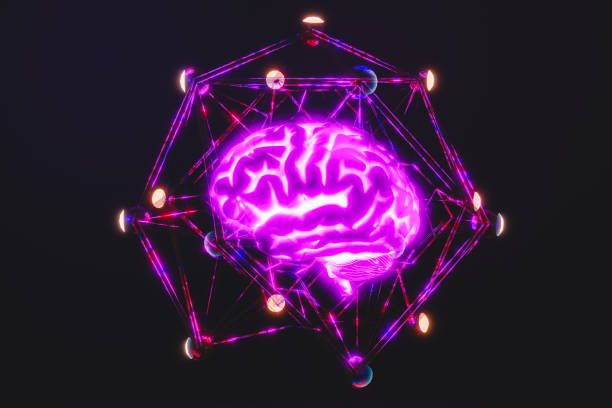 istock 3D illustration of glowing brain covered with neurons 2148581958