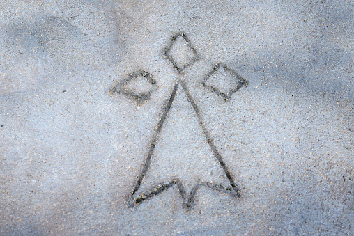 symbole breton, hermine en béton