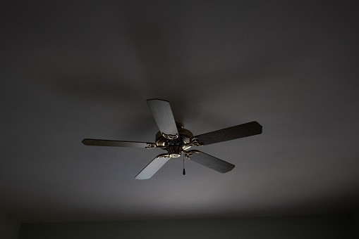 Electric vintage ceiling fan. Elements of home decor. .