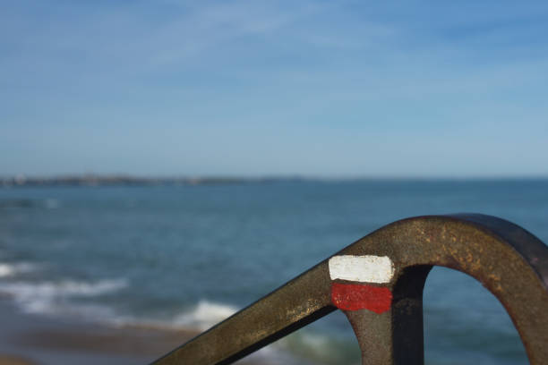 istock Stair railing and hiking trail 2148582596