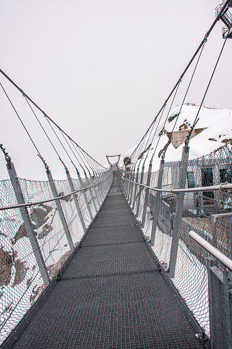 The Suspension bridge Cliff Walk at Titlis, Switzerland