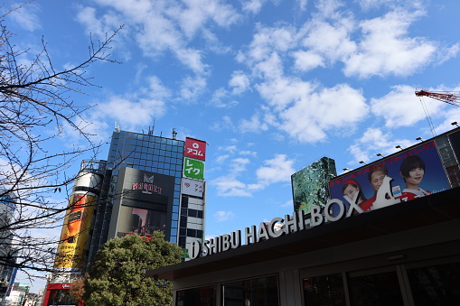 Shibuya,Japan-3 Dec 23: Shibu hachi box