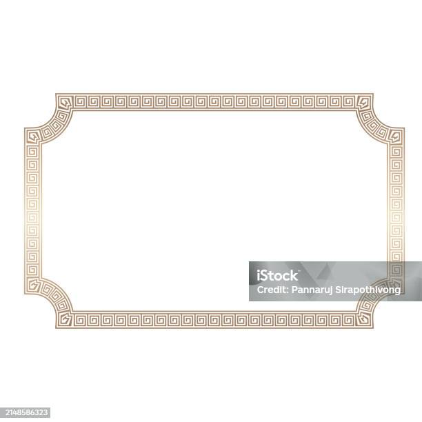 Shape Rectangle Key Frame Rectangle Vintage Frame Rectangle Shape Vintage Frames Meander Frame ...