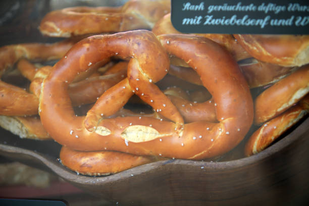 a baked Pretzel, traditional austrian cuisine